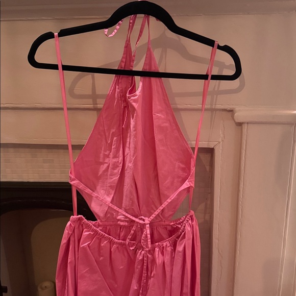 STAUD Apfel Cutout Maxi Dress - Pink Size M - Picture 9 of 11